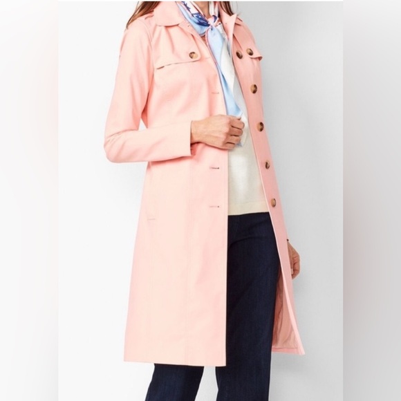 Talbots Jackets & Blazers - Talbots Women’s Pink Trench Coat, Size L